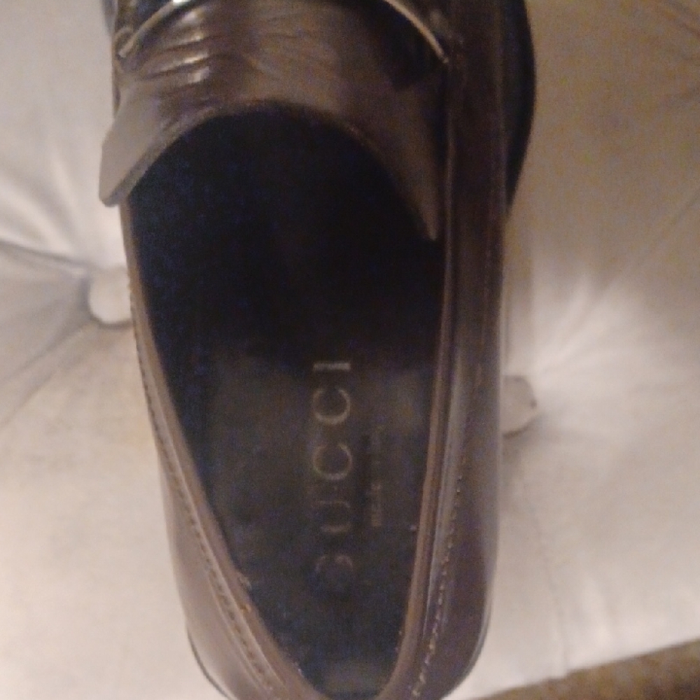 Gucci Dark Brown Leather Loafers